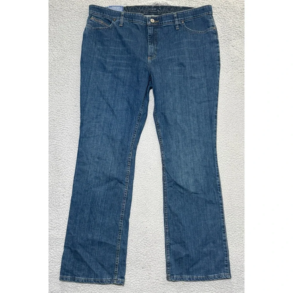 Wrangler Women's Ultimate Riding Jean Q-Baby Mid-Rise Bootcut - 19/20 x 34 - NEW